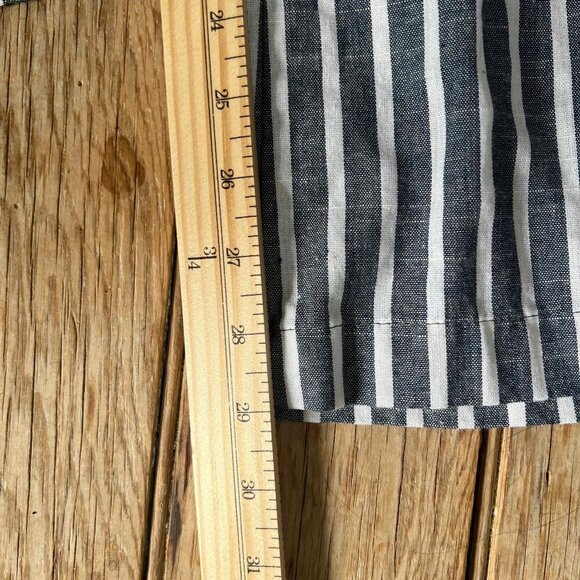 4our Dreamers Womens Blue/White Cotton Striped Beach Lounge Pants Size S EUC - Picture 12 of 12